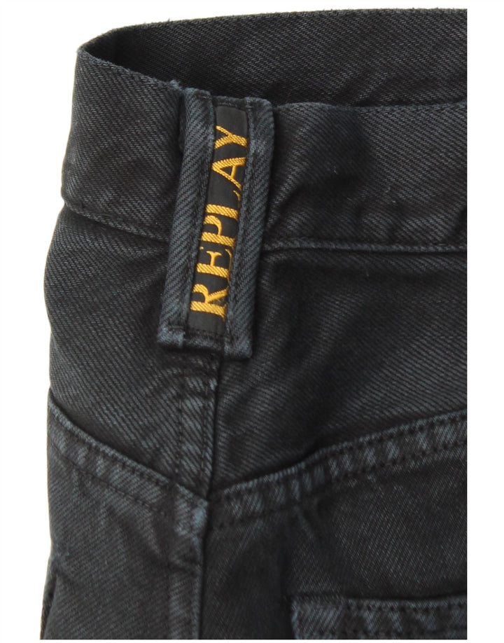Replay Mens Straight Jeans W32 L30 Black