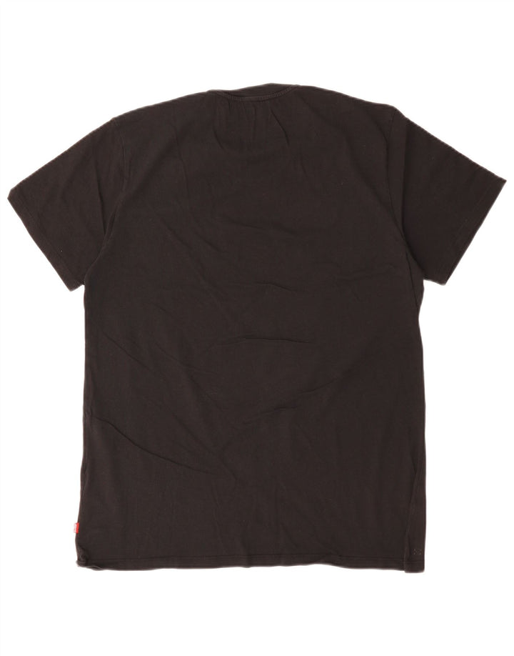 Levi's Mens Graphic T-Shirt Top Large Black Cotton