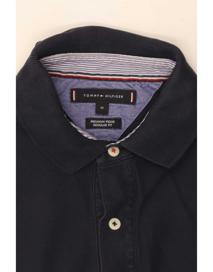 Tommy Hilfiger Mens Regular Fit Polo Shirt Medium Navy Blue