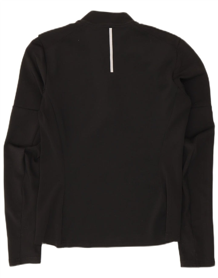 ADIDAS Mujer Climalite Jersey Chándal Top UK 8/10 Pequeño Negro