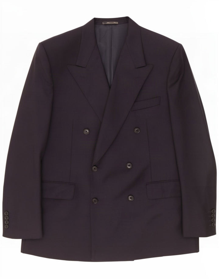 Jachetă Blazer pentru bărbați Corneliani la două piepturi UK 40 Lână mare albastru bleumarin