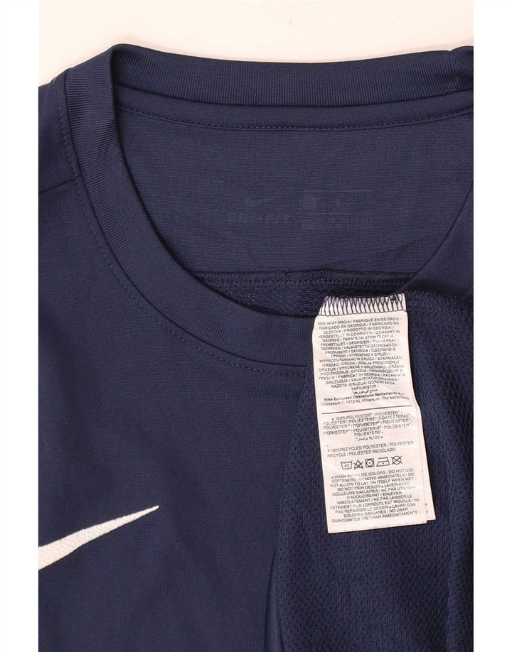 T-shirt Nike Dri Fit da uomo, taglia grande, in poliestere blu navy