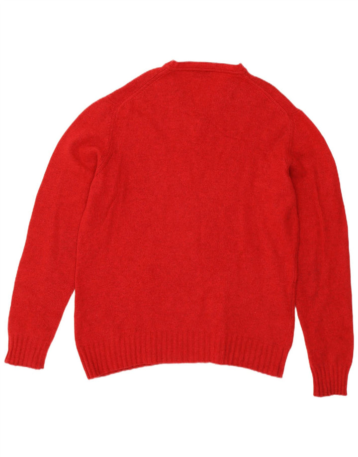 Trussardi Jersey Con Cuello De Pico De Lana Rojo Medio