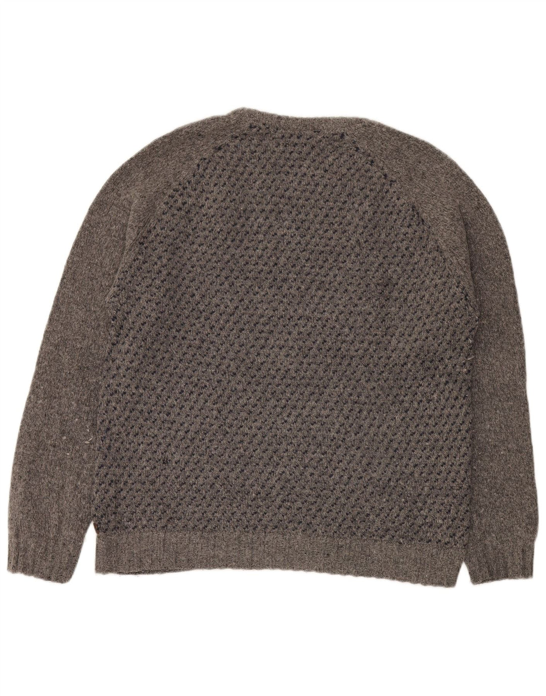 White Stuff Mens Crew Neck Jumper Sweater XL Grey Spotted Lambswool