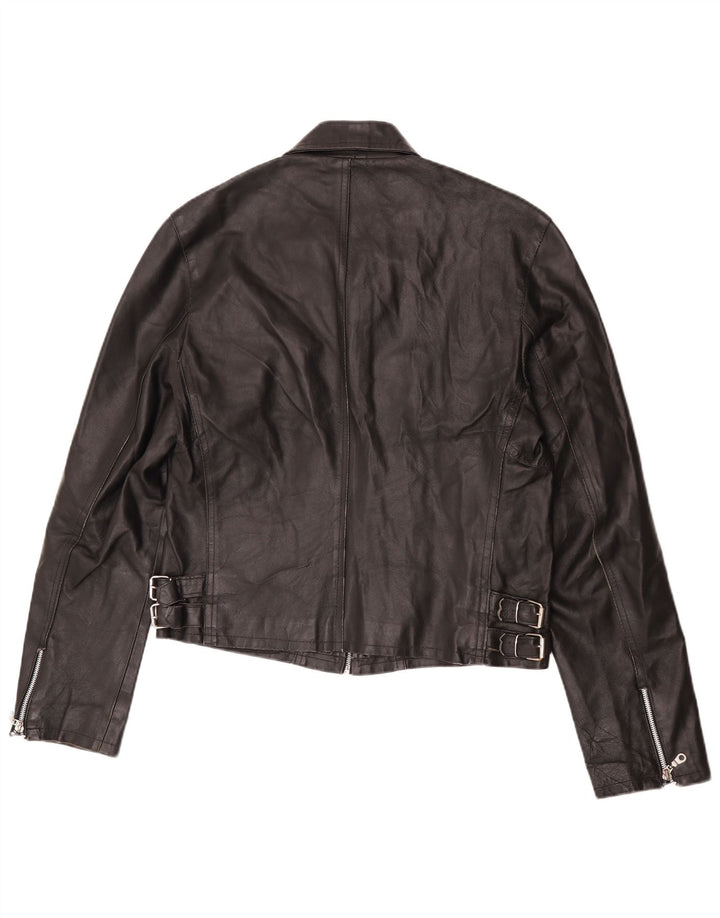 Spectra Womens Leather Jacket UK 16 Large Black
