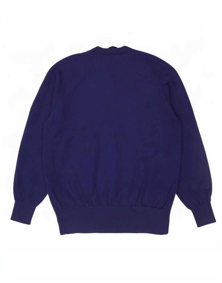 Fred Perry Pull col V pour homme en laine bleu marine Taille L