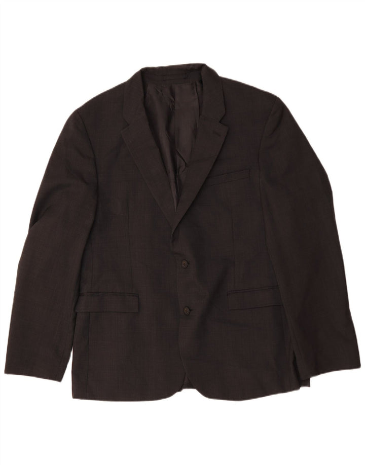 Marks & Spencer Herre Autograph 2 Button Blazer Jacket UK 44 XL Sort Uld