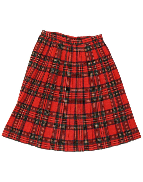 Clan Laird Damen Wickelrock W30 mittelrot karierte Wolle