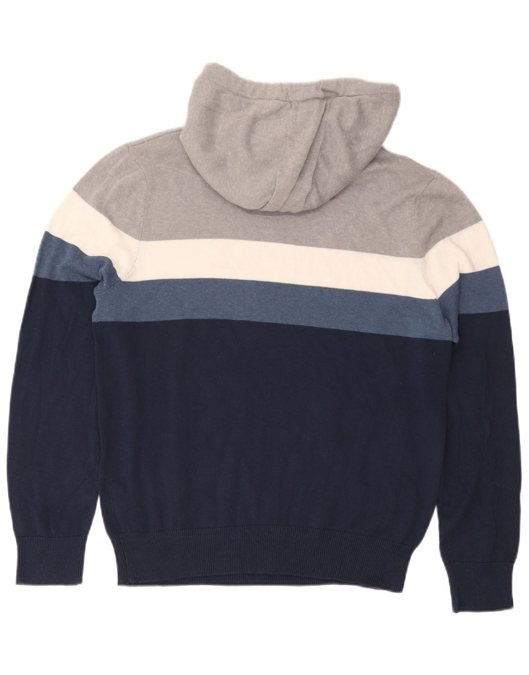 Bench Mens Hoodie Jumper Large Multicoloured Colourblock Cotton