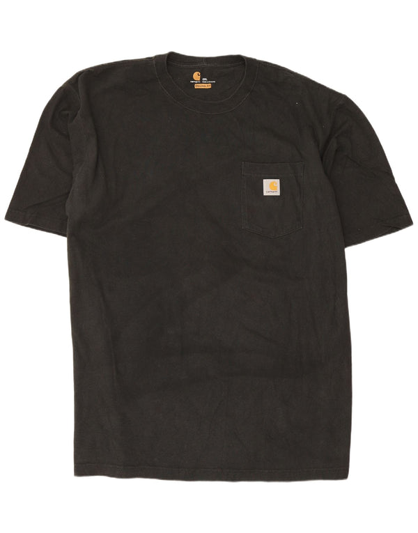 Carhartt Mens Original Fit T-Shirt Top 2XL Black Cotton