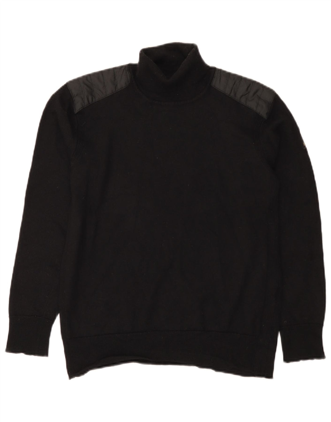 Belstaff Herre rullehals sweater lille sort uld