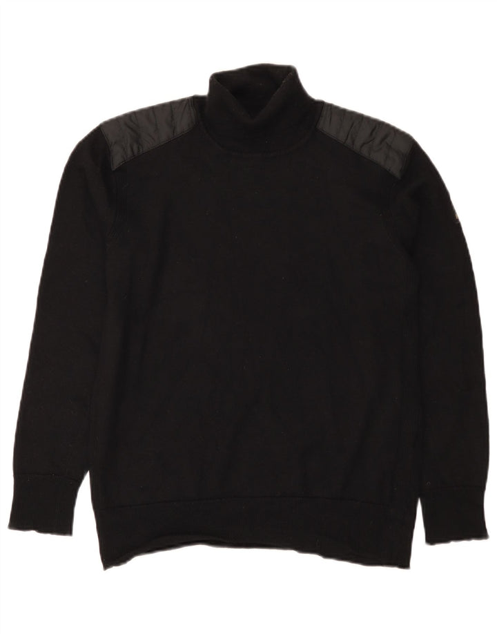 Belstaff Herre rullehals sweater lille sort uld