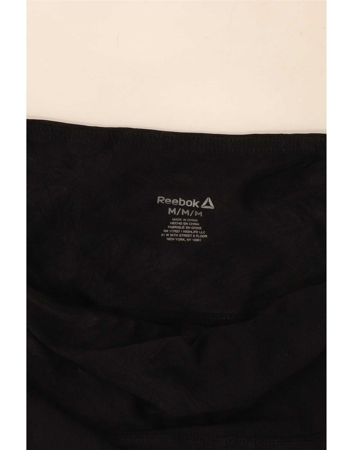 Reebok ženske grafičke tajice UK 12 srednje crne