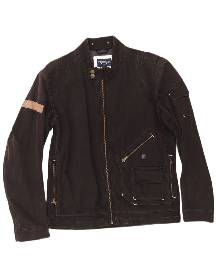 Triumph Mens Racer Jacket IT 50 Large Black