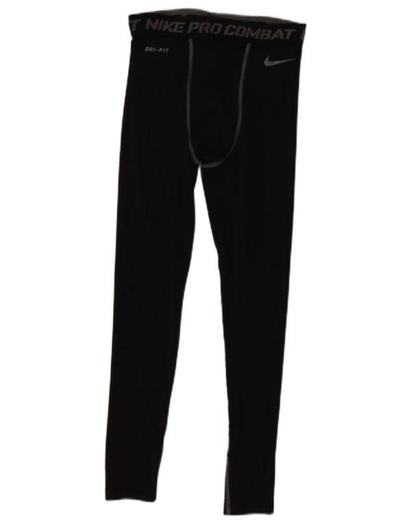 Nike Herre Dri Fit grafiske leggings Lille sort polyester