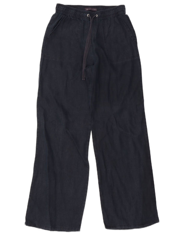 Marks & Spencer Pantalon chino large pour femme UK 8 Small W26 L30 Bleu marine