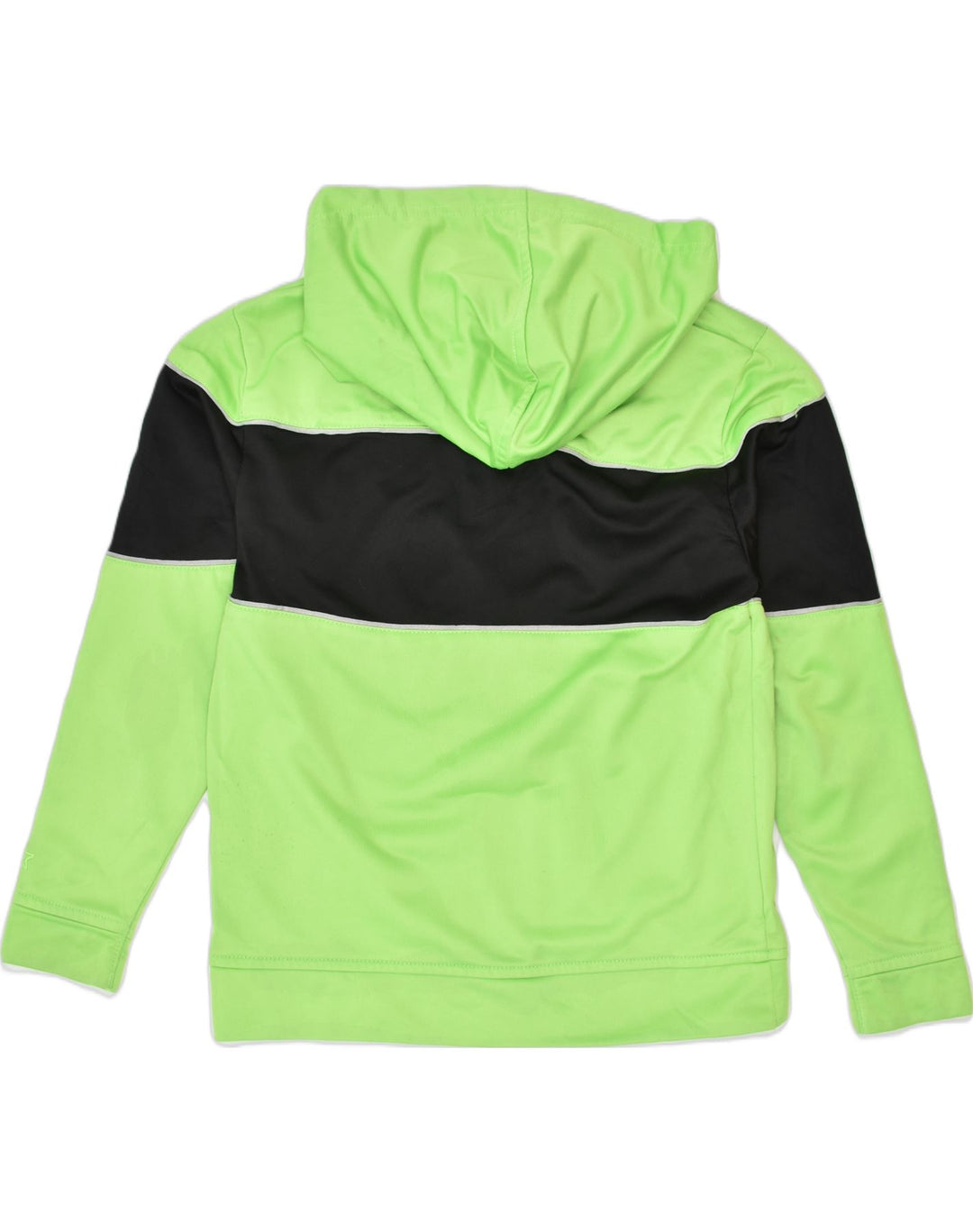 STARTER Boys Zip Hoodie Sweater 7-8 Years Medium Green Colourblock Sports | Vintage | Thrift | Second-Hand | Used Clothing | Messina Hembry 