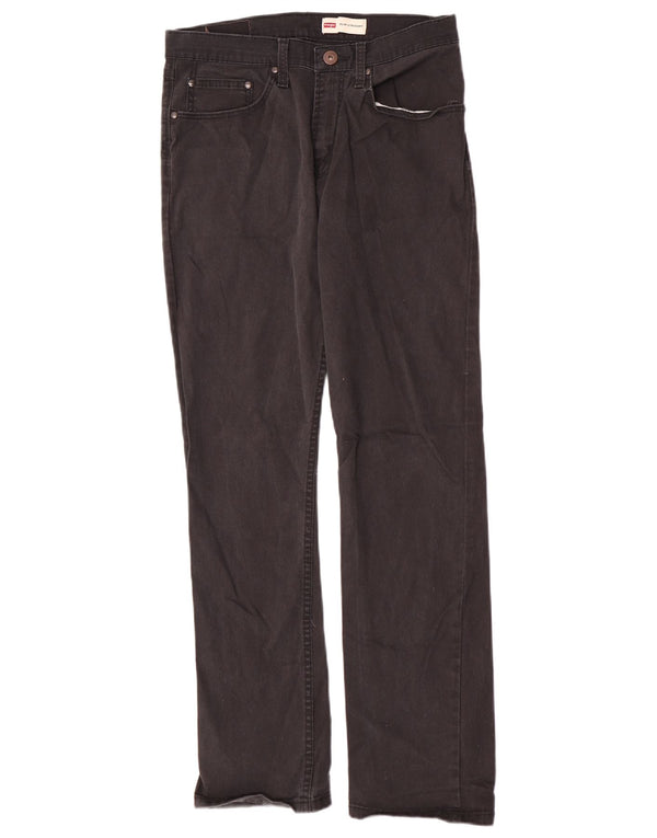 Jeans dritti slim fit da uomo Wrangler W30 L32 cotone nero