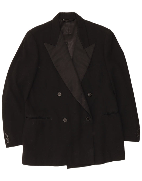 Burton Dame Dobbeltradet Oversized Blazer Jacket UK 6 XS Sort