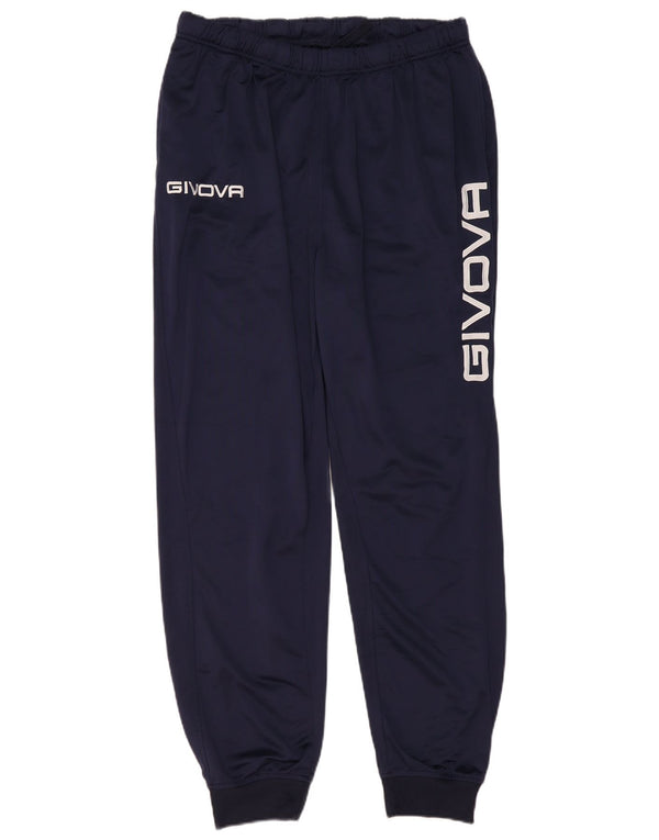 Givova Hombre Pantalones De Chándal Gráfico Joggers Medium Azul Marino