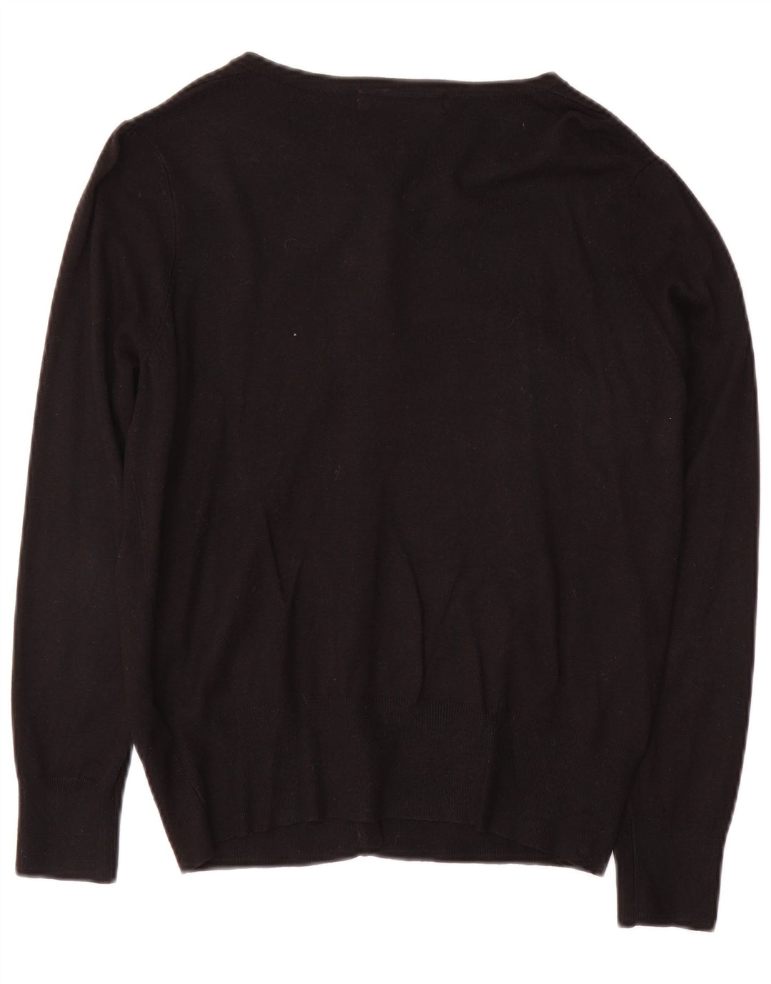 Marks & Spencer Dame Cardigan Sweater UK 14 Medium Black Viscose