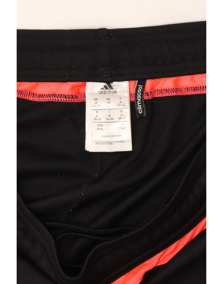 ADIDAS Womens Climacool Tracksuit Trousers UK 12/14 Medium Black Polyester Vintage Adidas and Second-Hand Adidas from Messina Hembry 