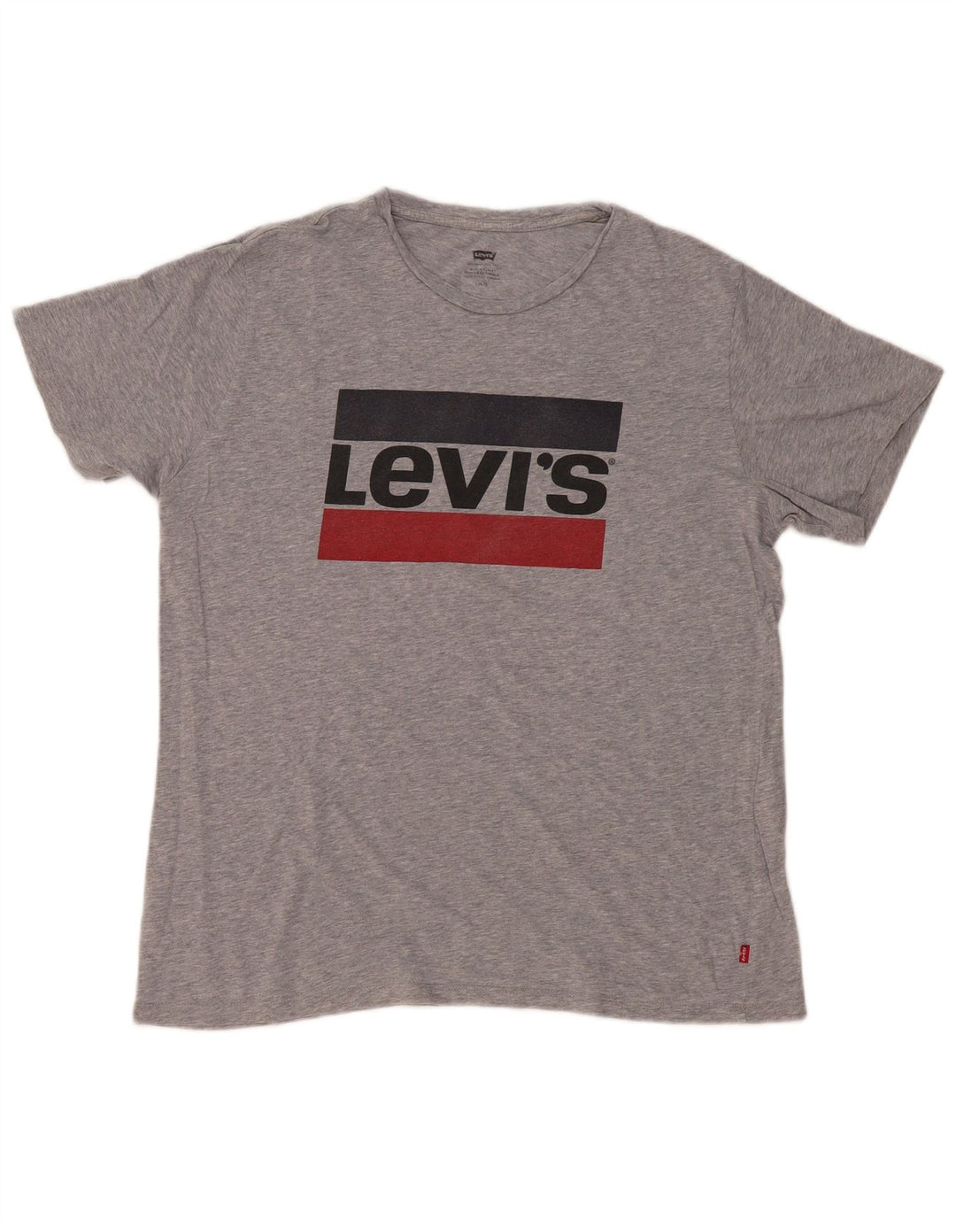 Levi's Herren-T-Shirt mit Grafik, groß, grau gefleckt