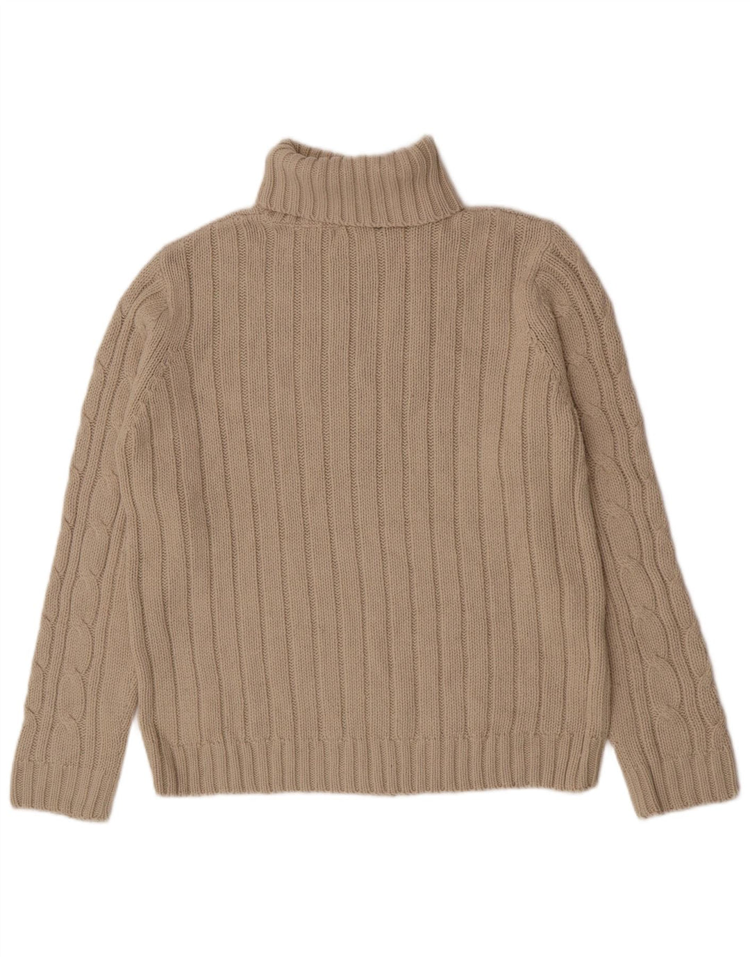 Maglione maglione collo alto da uomo Zara grande beige