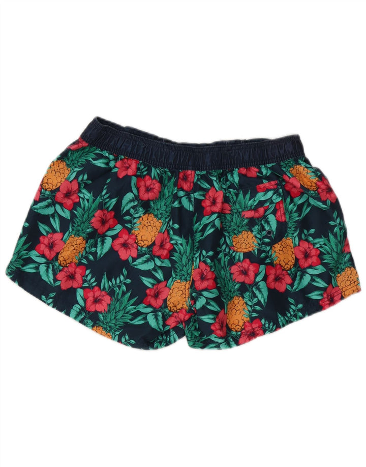 Fat Face Womens Swimming Shorts UK 14 Large Multicoloured Floral Polyester