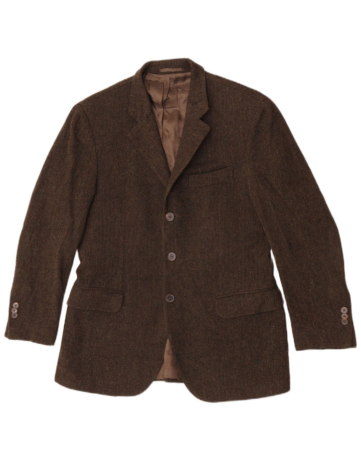 Massimo Dutti Chaqueta Blazer De 3 Botones Para Hombre EU 48 Medium Khaki Herringbone