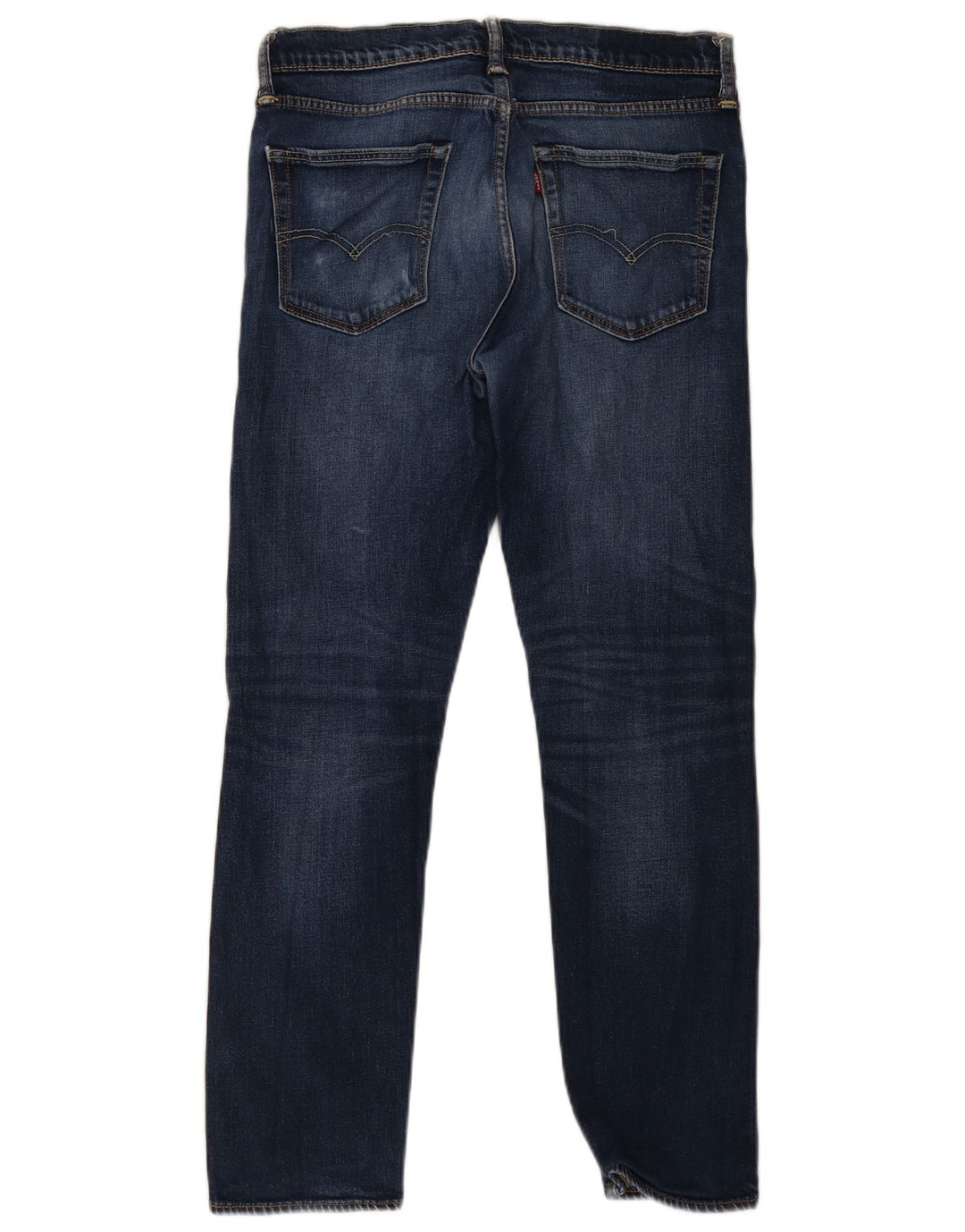 Женские потертые прямые джинсы Levi's W33 L32, синий хлопок