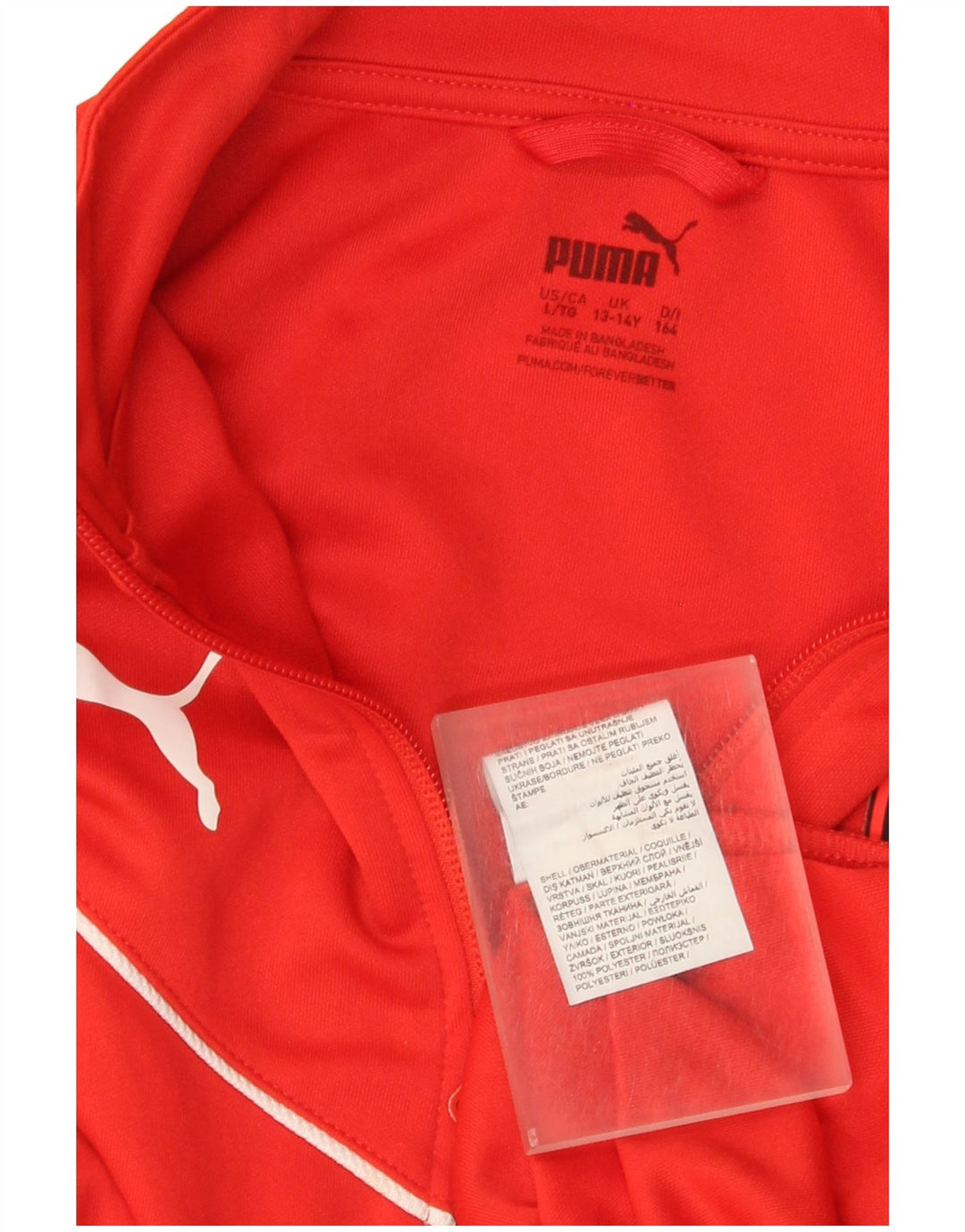 Puma Boys AC Milan Træningsdragt Topjakke 13-14 År Rød Polyester