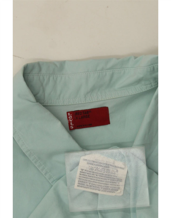 Levi's Kortærmet Herreskjorte XL Blå Bomuld