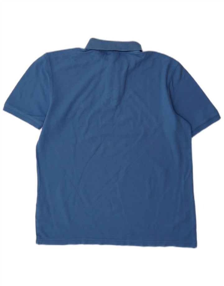 Fila Herren-Poloshirt aus mittelblauer Baumwolle