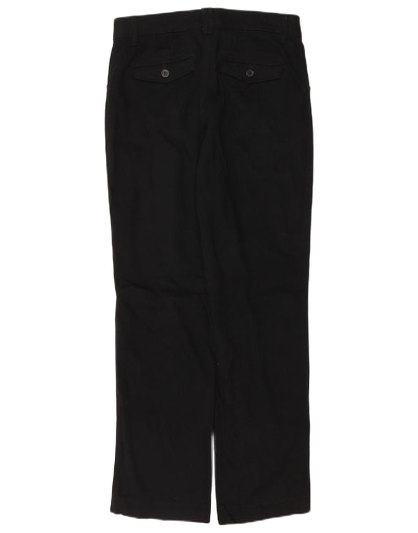 Lee Womens Straight Chino Trousers US 10 Large W34 L31 Navy Blue Cotton