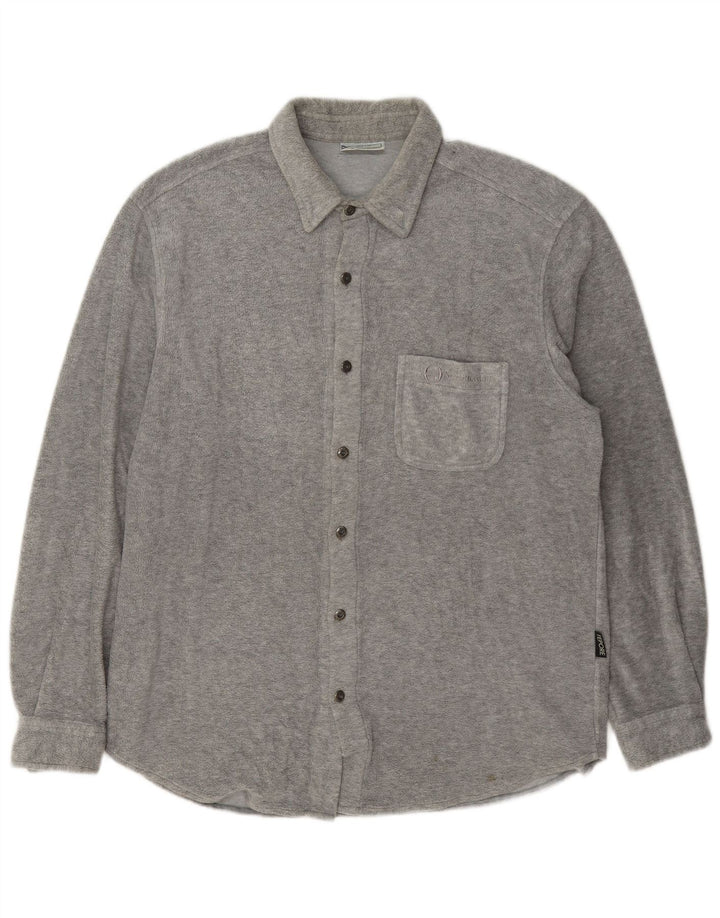 Sergio Tacchini Mens Overshirt Fleece Shirt XL Grey