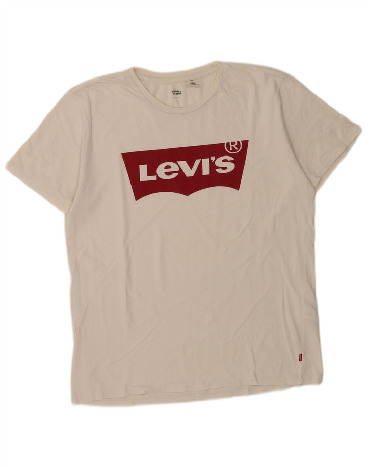 Levi's Mens Graphic T-Shirt Top Large White Cotton