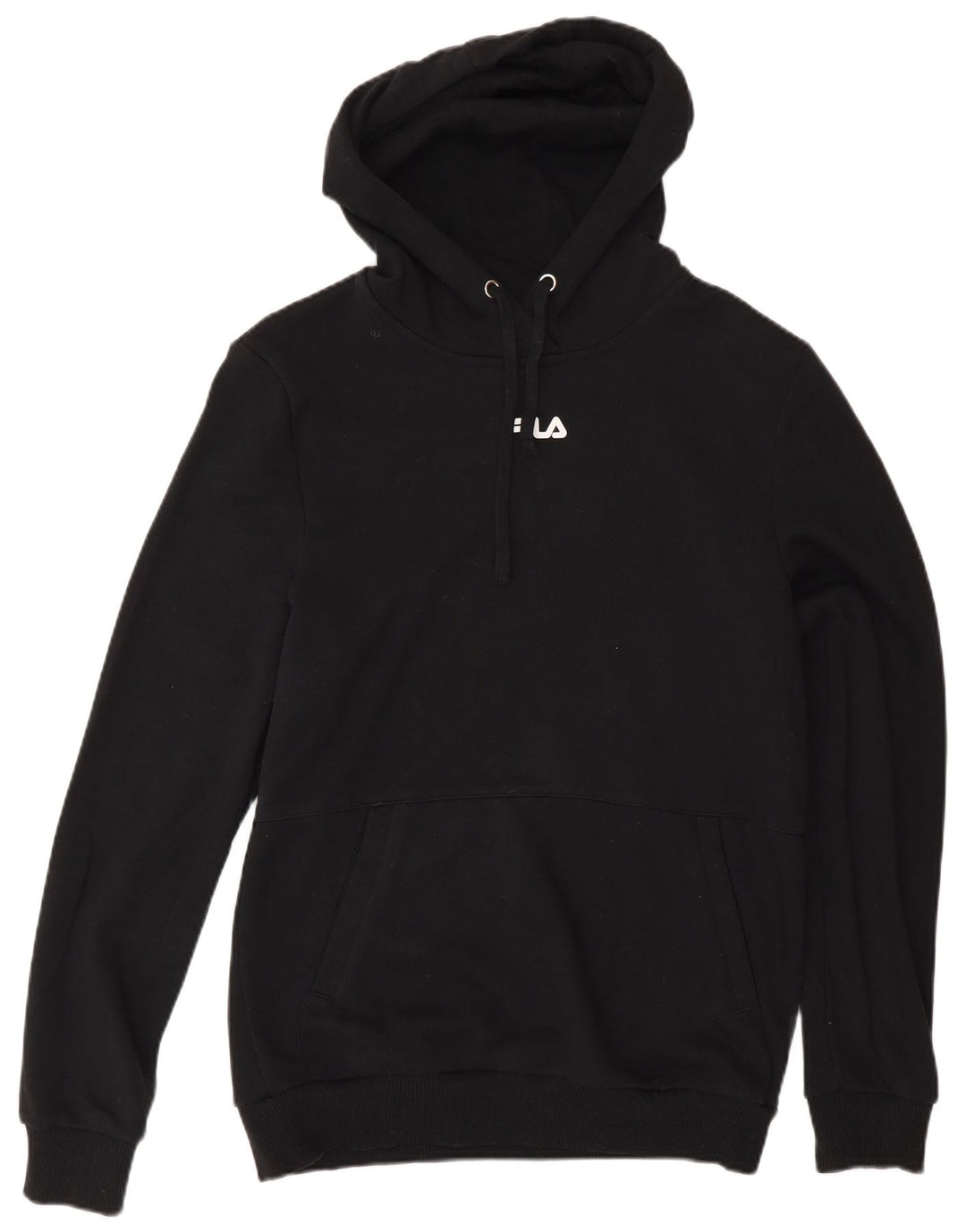 Fila Mens Hoodie Jumper IT 50 Medium Black Cotton