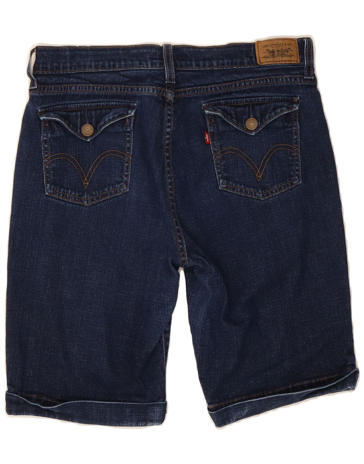 LEVI'S Womens 513 Denim Shorts US 8 Medium W32 Navy Blue Cotton Vintage Levi's and Second-Hand Levi's from Messina Hembry 