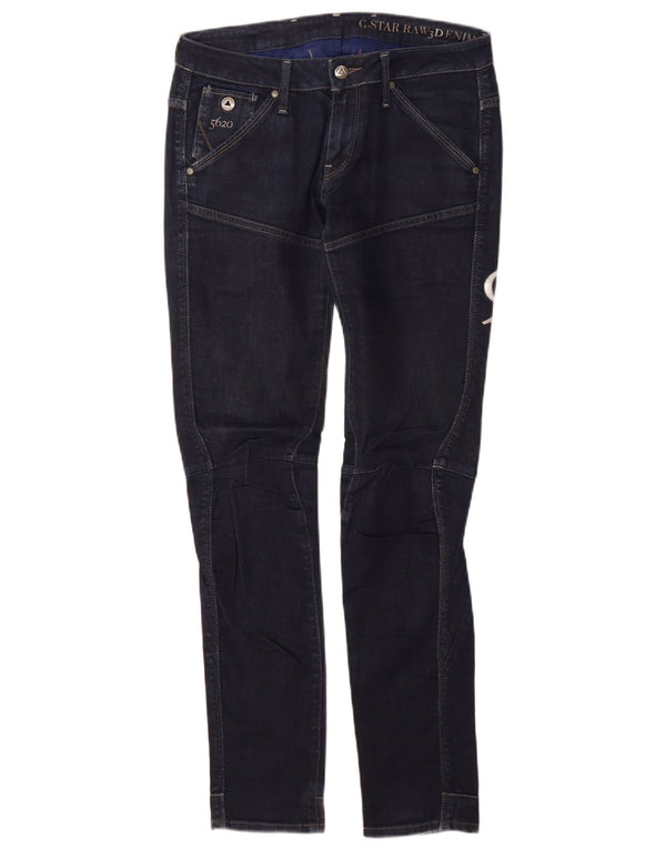 Blugi conici grafic pentru femei G-Star W29 L32 bumbac bleumarin