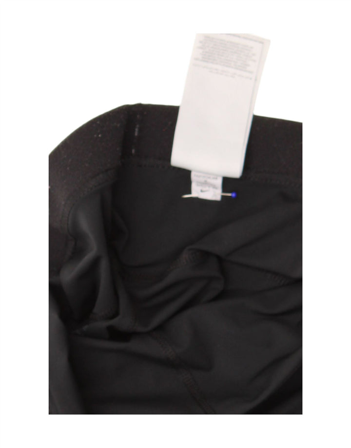 Nike Womens Crop Leggings UK 12 Medium Black Polyester