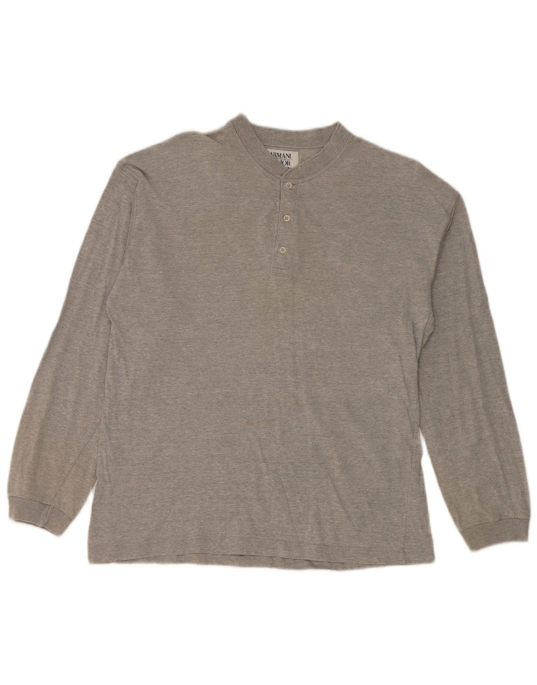 Armani Boys Top Long Sleeve 13-14 Years Grey Cotton