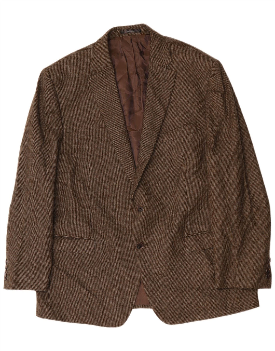 Ralph Lauren Jaqueta blazer masculina de 2 botões Reino Unido 46 XL lã marrom