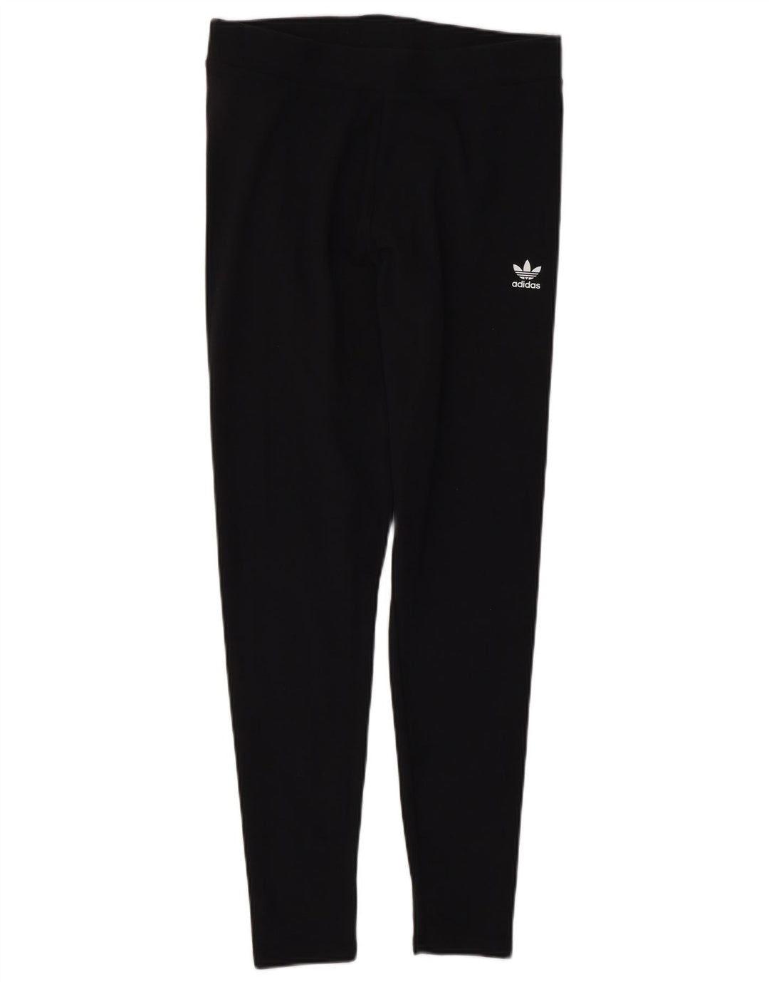 ADIDAS Womens Leggings UK 14 Medium Black Cotton