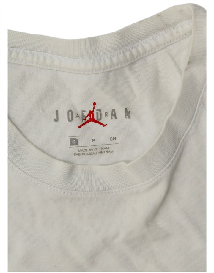 Jordan Mens Graphic Top Long Sleeve Small White