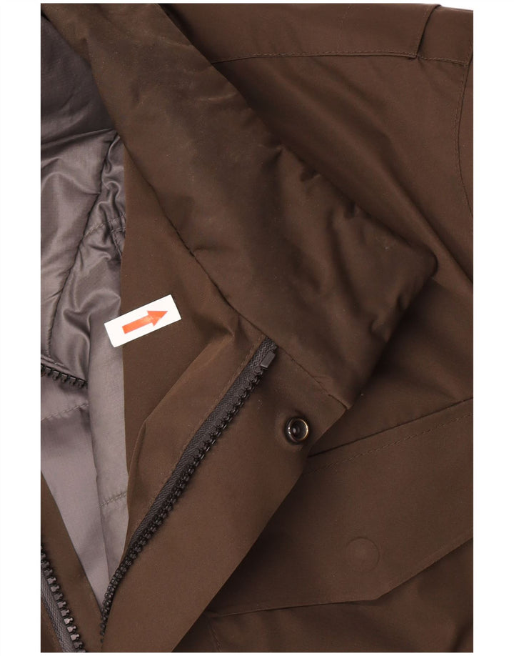Massimo Dutti Chaqueta Acolchada Hombre UK 42 XL Marrón Poliéster