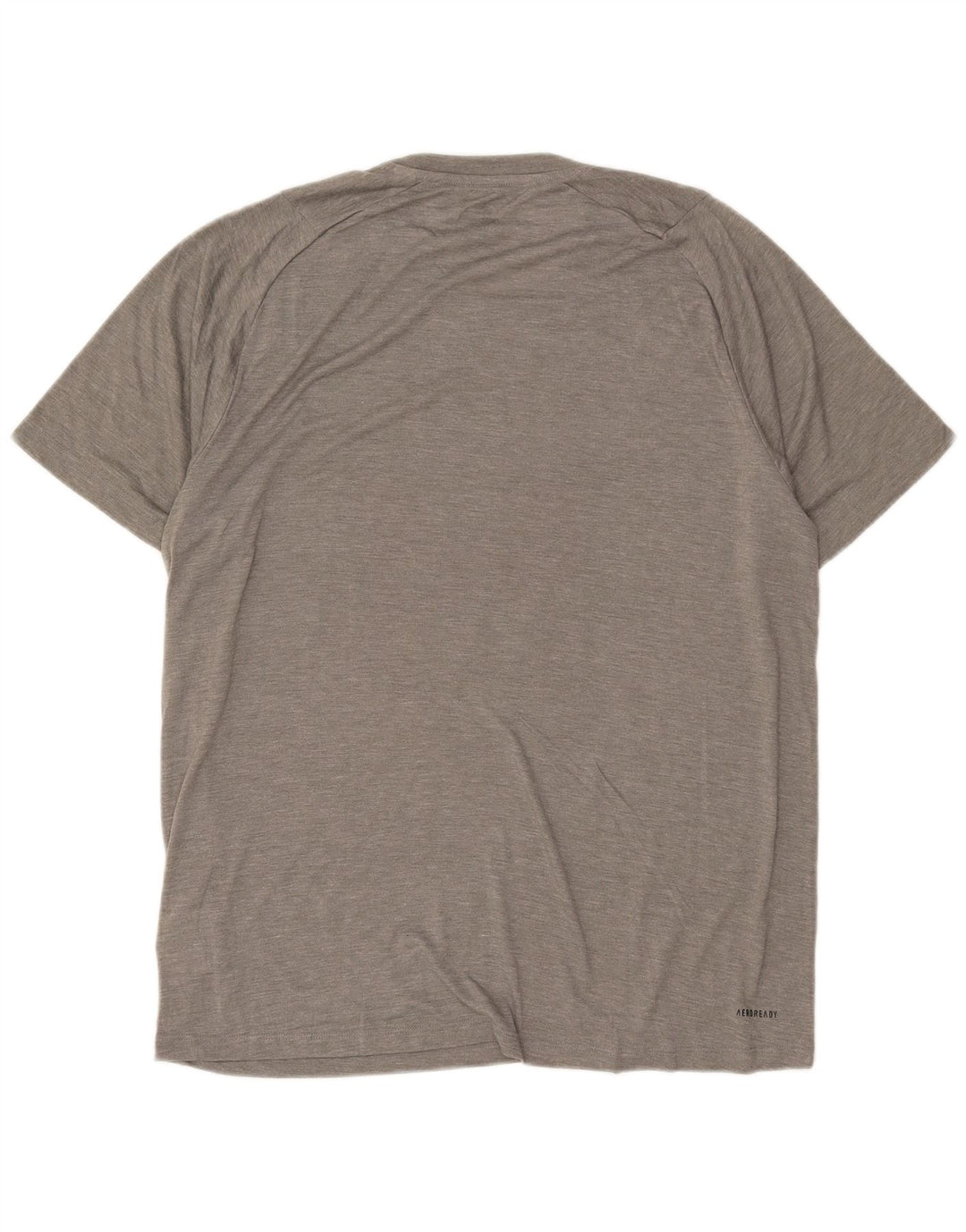 ADIDAS Mens Aeroready Graphic T-Shirt Top Large Grey Polyester