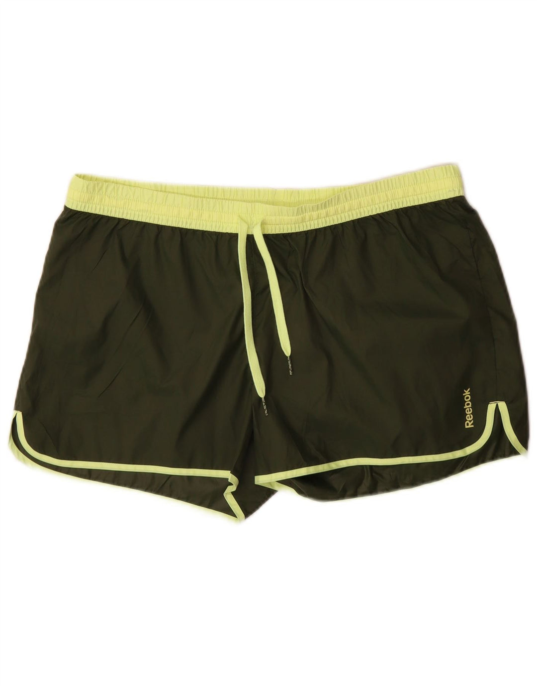 Pantaloncini sportivi Reebok da donna UK 16 Large Khaki Poliestere
