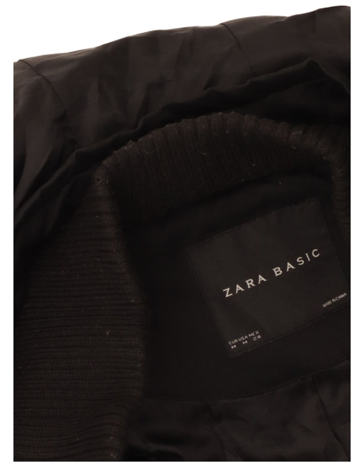 Giacca Parka con cappuccio da donna Zara UK 12 media nera