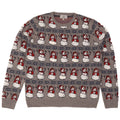 Marks & Spencer Pull ras du cou pour homme, grand, gris, Noël